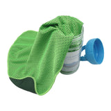 Maxbell Cooling Towel Sweat Absorbing Small-size Headband for Running Cycling Summer Green