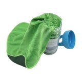 Maxbell Cooling Towel Sweat Absorbing Small-size Headband for Running Cycling Summer Green