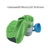 Maxbell Cooling Towel Sweat Absorbing Small-size Headband for Running Cycling Summer Green