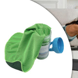 Maxbell Cooling Towel Sweat Absorbing Small-size Headband for Running Cycling Summer Green