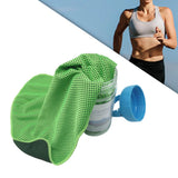 Maxbell Cooling Towel Sweat Absorbing Small-size Headband for Running Cycling Summer Green