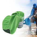 Maxbell Cooling Towel Sweat Absorbing Small-size Headband for Running Cycling Summer Green