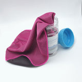 Maxbell Cooling Towel Sweat Absorbing Small-size Headband for Running Cycling Summer Rose red