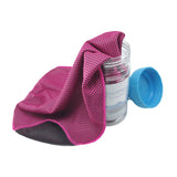 Maxbell Cooling Towel Sweat Absorbing Small-size Headband for Running Cycling Summer Rose red