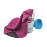 Maxbell Cooling Towel Sweat Absorbing Small-size Headband for Running Cycling Summer Rose red
