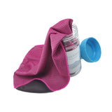 Maxbell Cooling Towel Sweat Absorbing Small-size Headband for Running Cycling Summer Rose red
