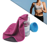 Maxbell Cooling Towel Sweat Absorbing Small-size Headband for Running Cycling Summer Rose red