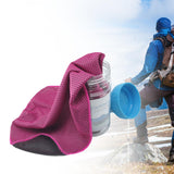 Maxbell Cooling Towel Sweat Absorbing Small-size Headband for Running Cycling Summer Rose red
