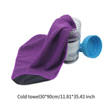 Maxbell Cooling Towel Sweat Absorbing Small-size Headband for Running Cycling Summer Purple