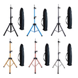Maxbell Wig Stand Tripod Non Slip Portable Wig Head Holder for Salons Hair Extension black