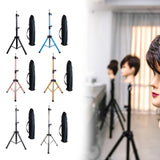 Maxbell Wig Stand Tripod Non Slip Portable Wig Head Holder for Salons Hair Extension black