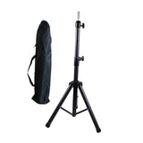 Maxbell Wig Stand Tripod Non Slip Portable Wig Head Holder for Salons Hair Extension black