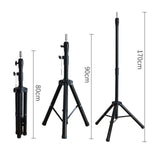 Maxbell Wig Stand Tripod Non Slip Portable Wig Head Holder for Salons Hair Extension black