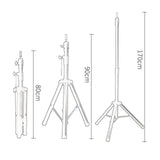 Maxbell Wig Stand Tripod Non Slip Portable Wig Head Holder for Salons Hair Extension blue