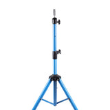 Maxbell Wig Stand Tripod Non Slip Portable Wig Head Holder for Salons Hair Extension blue