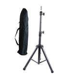 Maxbell Wig Stand Tripod Non Slip Portable Wig Head Holder for Salons Hair Extension gray