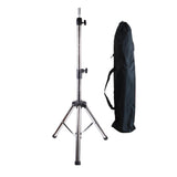 Maxbell Wig Stand Tripod Non Slip Portable Wig Head Holder for Salons Hair Extension Stainless steel