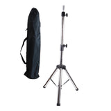 Maxbell Wig Stand Tripod Non Slip Portable Wig Head Holder for Salons Hair Extension Stainless steel