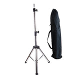 Maxbell Wig Stand Tripod Non Slip Portable Wig Head Holder for Salons Hair Extension Stainless steel