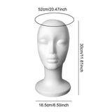 Maxbell Mannequin Head Display Stand Head Display Stand for Headset Headwear Glasses Style A