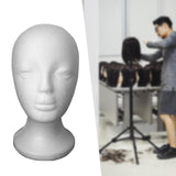 Maxbell Mannequin Head Display Stand Head Display Stand for Headset Headwear Glasses Style B