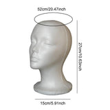 Maxbell Mannequin Head Display Stand Head Display Stand for Headset Headwear Glasses Style C