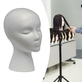 Maxbell Mannequin Head Display Stand Head Display Stand for Headset Headwear Glasses Style D