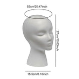 Maxbell Mannequin Head Display Stand Head Display Stand for Headset Headwear Glasses Style D