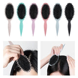 Maxbell Curly Hair Brush Portable Styling Brush for Detangling for Salon Home Travel Whaet Color
