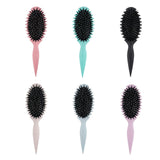 Maxbell Curly Hair Brush Portable Styling Brush for Detangling for Salon Home Travel Whaet Color