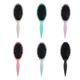 Maxbell Curly Hair Brush Portable Styling Brush for Detangling for Salon Home Travel Whaet Color
