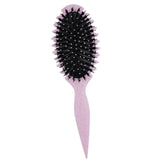 Maxbell Curly Hair Brush Portable Styling Brush for Detangling for Salon Home Travel Purple