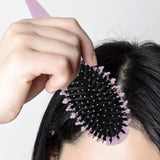 Maxbell Curly Hair Brush Portable Styling Brush for Detangling for Salon Home Travel Purple