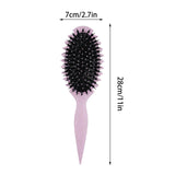 Maxbell Curly Hair Brush Portable Styling Brush for Detangling for Salon Home Travel Purple