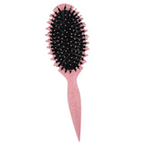 Maxbell Curly Hair Brush Portable Styling Brush for Detangling for Salon Home Travel Pink