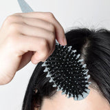 Maxbell Curly Hair Brush Portable Styling Brush for Detangling for Salon Home Travel Blue