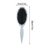 Maxbell Curly Hair Brush Portable Styling Brush for Detangling for Salon Home Travel Blue