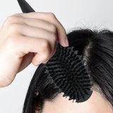 Maxbell Curly Hair Brush Portable Styling Brush for Detangling for Salon Home Travel Black