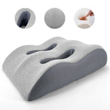 Maxbell Leg Elevation Pillow Ergonomic Elevated Leg Rest Pillow for Rest Reading Leg Light Gray