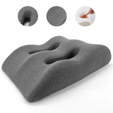 Maxbell Leg Elevation Pillow Ergonomic Elevated Leg Rest Pillow for Rest Reading Leg Gray Grid