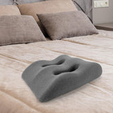 Maxbell Leg Elevation Pillow Ergonomic Elevated Leg Rest Pillow for Rest Reading Leg Gray Grid