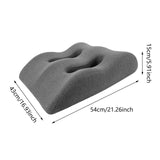 Maxbell Leg Elevation Pillow Ergonomic Elevated Leg Rest Pillow for Rest Reading Leg Gray Grid