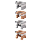 Maxbell Bathroom Squating Toilet Chair Compact Toilet Stool for Potty Bathroom Woman White Gray