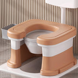 Maxbell Bathroom Squating Toilet Chair Compact Toilet Stool for Potty Bathroom Woman Khaki