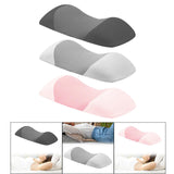 Maxbell Lumbar Support Pillow Breathable Pad Memory Foam Pillow for Resting Bed Home black