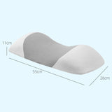 Maxbell Lumbar Support Pillow Breathable Pad Memory Foam Pillow for Resting Bed Home white