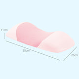 Maxbell Lumbar Support Pillow Breathable Pad Memory Foam Pillow for Resting Bed Home pink