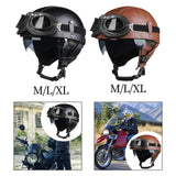 Maxbell Motorcycle Helmet Trendy Lightweight Half Helmet for Biking Summer Bicycling Black M