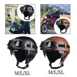 Maxbell Motorcycle Helmet Trendy Lightweight Half Helmet for Biking Summer Bicycling Black M