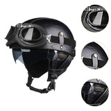 Maxbell Motorcycle Helmet Trendy Lightweight Half Helmet for Biking Summer Bicycling Black M